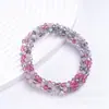 Estilo coreano personalidade simples cristal elástico de cabelo ins celebridade da internet estilo floresta melhor amiga senhoras elástico de rabo de cavalo pulseira uso duplo