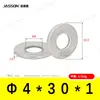 Arandelas Planas de Acero Inoxidable 304 M1.6~M7 Estándar Alemán Din125 Venta Directa de Fábrica en Stock Arandelas Planas Antióxido