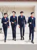 Grupo do Irmão do Noivo, Terno do Grupo dos Padrinhos, Terno de Casamento, Terno Masculino, Terno de Três Peças, Colete e Camisa