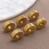 Espaçador de Aço Inoxidável Peça de Roda de Sarja Contas Espaçadoras de Forno Pulseira Colar DIY Acessórios de Joias Contas de Posicionamento