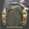 Suede Baseball Terno Masculino Outono e Inverno American Vintage Jacket Primavera e Outono Loose Top Bordado Jaqueta Aviador Trendy