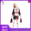 Carnaval de Halloween Infantil Cosplay Fantasia de Zumbi Meninas Cheerleaders de Terror cos Vestido de Festa