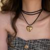 Colar Feminino Colar Lolita Camélia Diablo Gargantilha Corrente Clavícula Abstinence Maid Spice Colar de Pescoço