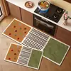 Alfombra de Cocina para Gatos Dopamina, Absorbente de Agua y Aceite, Fácil de Limpiar, Juego de Dos Alfombras de Cocina Largas, Felpudo Antideslizante