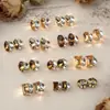 Brilhantes K9 Sem Base Cor Champagne Maillard Pedras Strass para Unhas Retangular Oval Bola Acabada Decoração de Unhas Diamantes