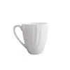 Fabricante de Tangshan Exporta Taza de Cerámica Grabada Exportación de Comercio Exterior Taza Blanca Pura Café Leche Taza de Porcelana de Hueso de Alto Valor