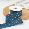 Cinta de Bronceado de Mezclilla con Estrella de Cinco Puntas para Diadema de Lazo DIY, Diadema para el Cabello, Cadena para Colgar el Teléfono Móvil, Accesorios para Empaque de Regalo de Ropa