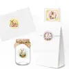 Hk081-T Coelho da Páscoa Adesivo Redondo Decorativo Cartão de Cumprimentos Envelope Selo Autoadesivo Adesivo Adesivo de Coelho da Páscoa