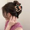 Liu Yifei's Dopamine Cartoon Puppy Catch Clip para mulheres na parte de trás da cabeça Grampo de cabelo Bonito Cor combinando Tubarão Clip