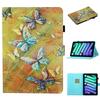 Adequado para capa de couro plana para iPad 10.9 Pro 11 polegadas 2024 impressão pintada de desenho animado com porta-cartões