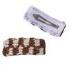 Horquilla de lana tejida con flor de fresa cereza de estilo pastoral diy adorno para la cabeza para niños accesorios para el cabello material para horquilla rota al por mayor