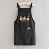 Delantal de cocina simple resistente al agua, delantal de cintura transpirable anti-manchas con impresión de logotipo, ropa de trabajo especializada para uso en catering y restaurantes