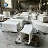 Banco de asiento de cemento prefabricado GRC hecho a medida para calles comerciales al aire libre, silla artística de ocio, directo de fábrica