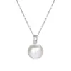 Collar con colgante de perla Swarovski de plata s925 para mujer, collar gargantilla de lujo ligero de alta gama, cadena para la clavícula versátil y elegante