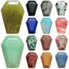 Pingente de Pedra Natural Coração Nu Amazon Crystal 2cm Formato de Coração