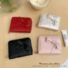 Regalo de Lazo Navideño~Cartera de Mujer Simple con Cremallera Estilo Coreano Gran Capacidad En Stock Porta Tarjetas Original para Estudiantes