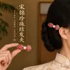 Novos acessórios de cabelo em brocado Song estilo chinês, presilhas de cabelo de alta qualidade e requintadas, enfeites de cabelo, presilhas laterais, grampos e presilhas de cabelo em estilo antigo
