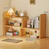 Prateleira de Armazenamento de Mesa Estante de Mesa Canto de Mesa Doméstica Prateleira Vertical de Escritório Prateleira de Arquivo Multicamadas
