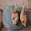 Pendientes Transfronterizos de Piedra Natural, Pendientes Irregulares de Piedra Imperial, Pendientes Sencillos de Colores Estilo Étnico para Mujer