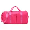 Bolsa de yoga estilo LULU com separação para itens secos e molhados, bolsa feminina para natação e fitness, bolsa de armazenamento para bagagem, bolsa de viagem de grande capacidade