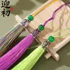 Atacado de Borlas de Nó Chinês, Saquinhos, Borlas Pendentes, Pingentes de Leque, Borlas de Chapéu Vazadas com Contas e Enfeites Pendentes Decorativos
