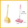 Brinquedos de Brincar para Crianças de Jardim de Infância Vassoura Mop Pá de Lixo Combinação Aspirador de Pó de Bebê Conjunto de Brinquedo de Vassoura