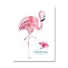 Escandinavo Ins Rosa Pájaro Flamenco Sala de Estar Dormitorio Pintura Decorativa Sin Marco Núcleo de Pintura Colgante Simple Curativo
