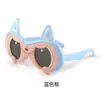 Óculos de Sol Infantis de Silicone, Óculos de Sol Polarizados de Gatinho de Desenho Animado Fofo para Bebê, Para Tirar Fotos, Proteção Solar, Óculos Anti-UV, Modernos