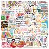50 pegatinas de Educación Especial para laptop, cuaderno, carcasa de teléfono móvil, pegatinas decorativas impermeables