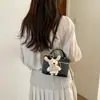 Bolsa de Lona e Couro de Luxo Leve para Mulheres, Nova Moda 2026 Versátil Bolsa de Ombro Transversal, Bolsa Tote Cesta para o Dia a Dia