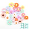 Girasol con muescas Margarita Quan Zhilong mismo estilo resina tocado accesorios de joyería diy parche epoxi para funda de teléfono