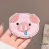 Pinza para el flequillo de la frente con lindo patrón floral pequeño, pinza para flequillo francés, diadema para lavarse la cara, pinza para el pelo de mujer para la parte trasera de la cabeza
