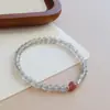 Pulseira de luar cinza claro natural Grau A para mulheres, pulseira de cristal com contas redondas de alta qualidade, joia de presente, atacado