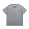 Camiseta de Algodón Puro Pesado 230g Verano Marca Trbottomy Manga Corta Color Sólido Cuello Redondo Camiseta Base Blanca Media Manga Logo Personalizado