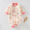 Body Acolchado para Bebé y Niño Pequeño Mameluco de Manga Larga para Bebé Calidez de Tres Capas Ropa para Bebé Otoño Invierno