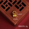 Accesorios de joyería de capullo de flor de loto dorado estilo antiguo colgante diy latón suministro de joyería de Yiwu todo-combinable suministro directo de fábrica