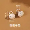 Tao Prata Pura 999 Pulseira Espaçador Pingente Acessório Anel de Corrida Pequeno Pingente de Gota Pequeno Acessório DIY para Pulseira