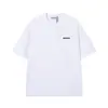 Camiseta de Tiro Alto de Piedra Transfronteriza de Alta Calidad Estilo Americano con Estampado de Letras en el Pecho, Camiseta Casual Holgada de Manga Corta para Hombres y Mujeres Moderna