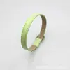 Pulseira de Couro Sintético 8mm Pulseira de Couro PU Pulseira de Personalidade DIY Acessórios de Joias Vestíveis Letra Gotejamento de Óleo