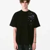 Camiseta base de verano estilo americano para hombre, de manga corta y cuello redondo, bordada con estrellas y copos de nieve, resistente, corte holgado y fresco, camiseta de moda para pareja
