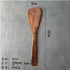 Juego de Espátula y Cucharón de Madera Maciza para Cocina, Espátula Doméstica, Espátula de Madera, Cuchara para Cocinar, Cuchara para Freír