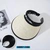 Cubrenuca de Ciclismo 2024 Sombrero para el Sol de Cola Negra Sombrero para el Sol Vacío Protección UV de Verano para Mujer Sombrero de Paja para la Playa