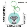 Parches bordados de lindo gato y perro de dibujos animados, parches redondos de animales, accesorios hechos a mano para bolsos, colgantes para llaves