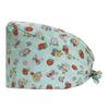 Gorro quirúrgico de algodón puro para generación de cabello transfronterizo, para enfermera, lindo estampado, banda elástica, hebilla de ajuste, salón de belleza, gorro de plástico para el cuidado