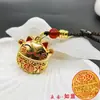 "Sorte Diária" Chaveiro Pingente de Presente Estilo Antigo - Signo do Zodíaco "Sorte Diária" Chaveiro Giratório do Deus da Fortuna