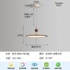 Novo estilo chinês sala de chá médio antigo sino de vento lustre estilo tronco sala de jantar lâmpada sentido avançado estilo silencioso lâmpada estilo zen
