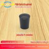 Jaqueta de plástico redonda de 8 mm Jaqueta de plástico redonda Plugue de tubo redondo Plugue de plástico preto antiderrapante Jaqueta de borracha macia de PVC