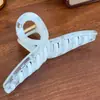 Super Fada Cor de Geléia Translúcida Presilha Grande de Cabelo com Fita Ondulada Presilha para a Parte de Trás da Cabeça Presilha de Cabelo Grampo Acessório de Cabelo para Mulheres