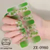 Calle transfronteriza. Pegatinas para uñas de trébol de cuatro hojas del Día de San Patricio, impermeables, con respaldo adhesivo, película para esmalte de uñas, pegatinas de uñas verdes, directo de fábrica