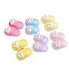 Pantuflas Perrito Macarrón Chanclas Pantuflas Calzado Exterior Crema Gel Pasador DIY Cordón para el Cabello Agarre Accesorios de Resina
